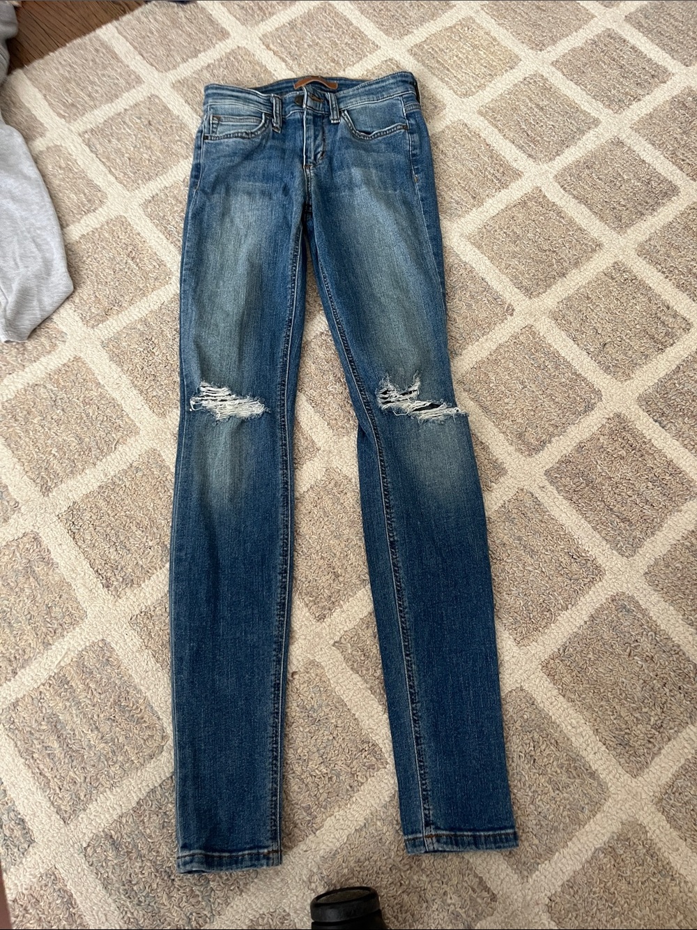 Joe's Jeans Women's Blue Distressed Skinny Jeans